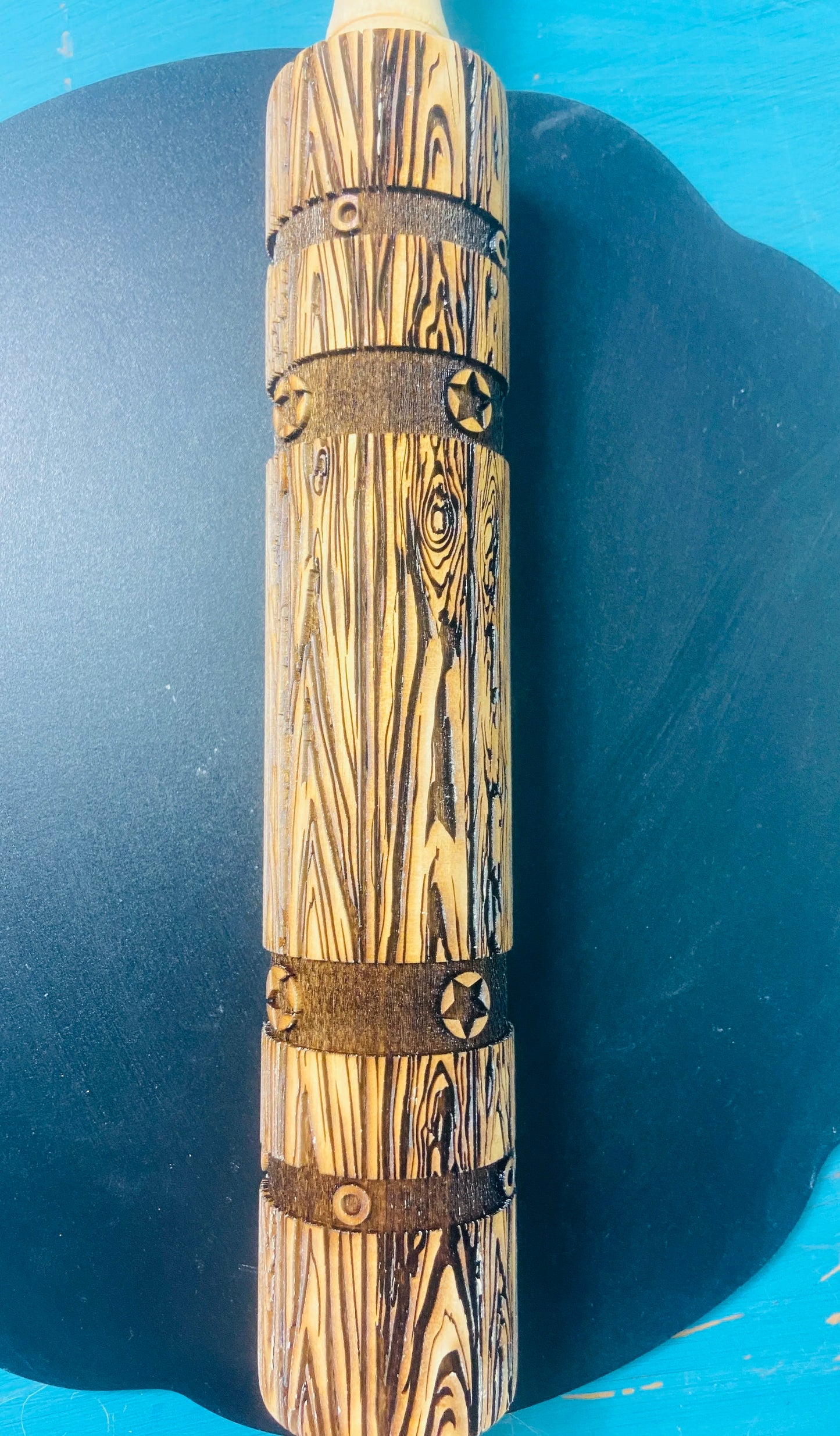 Whiskey Barrel Textured Rolling Pin