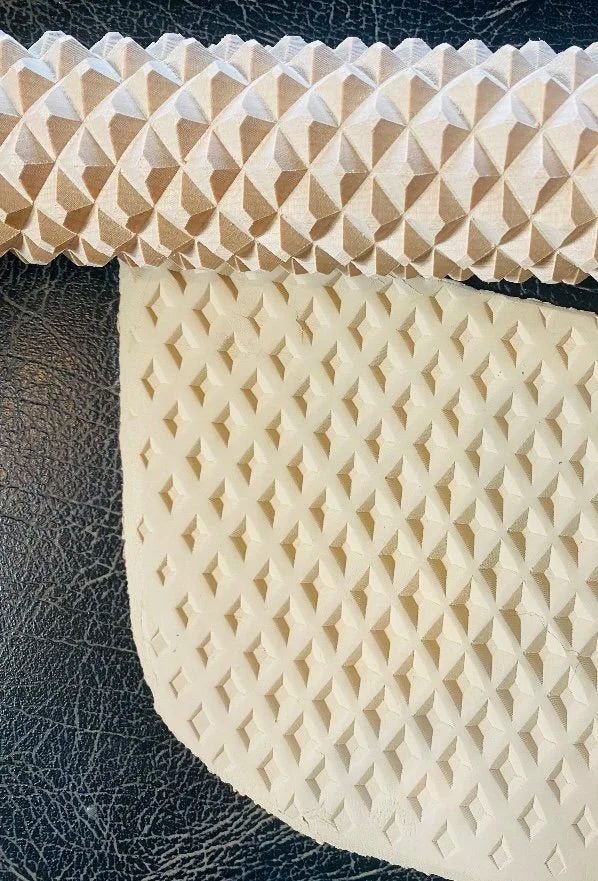 Mr Wilsons Diamond Plate 3D Carved Textured Rolling Pin