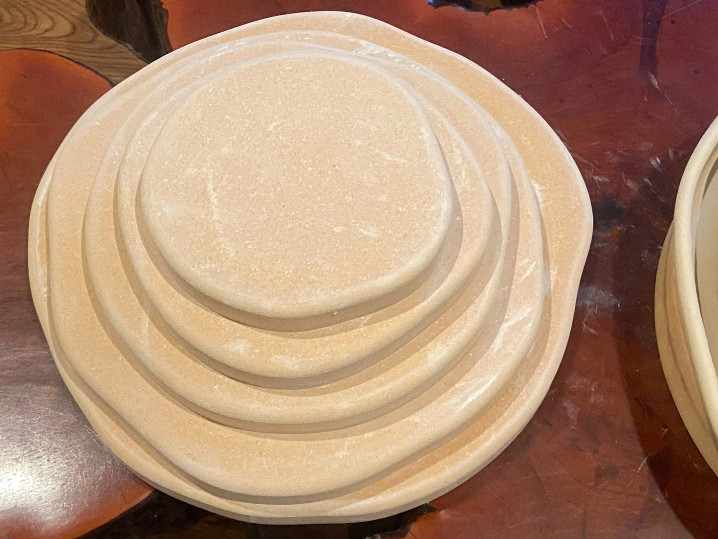 Stepping Stones 5 pc Organic Chunkie Dinnerware or project set (1-inch-thick forms)