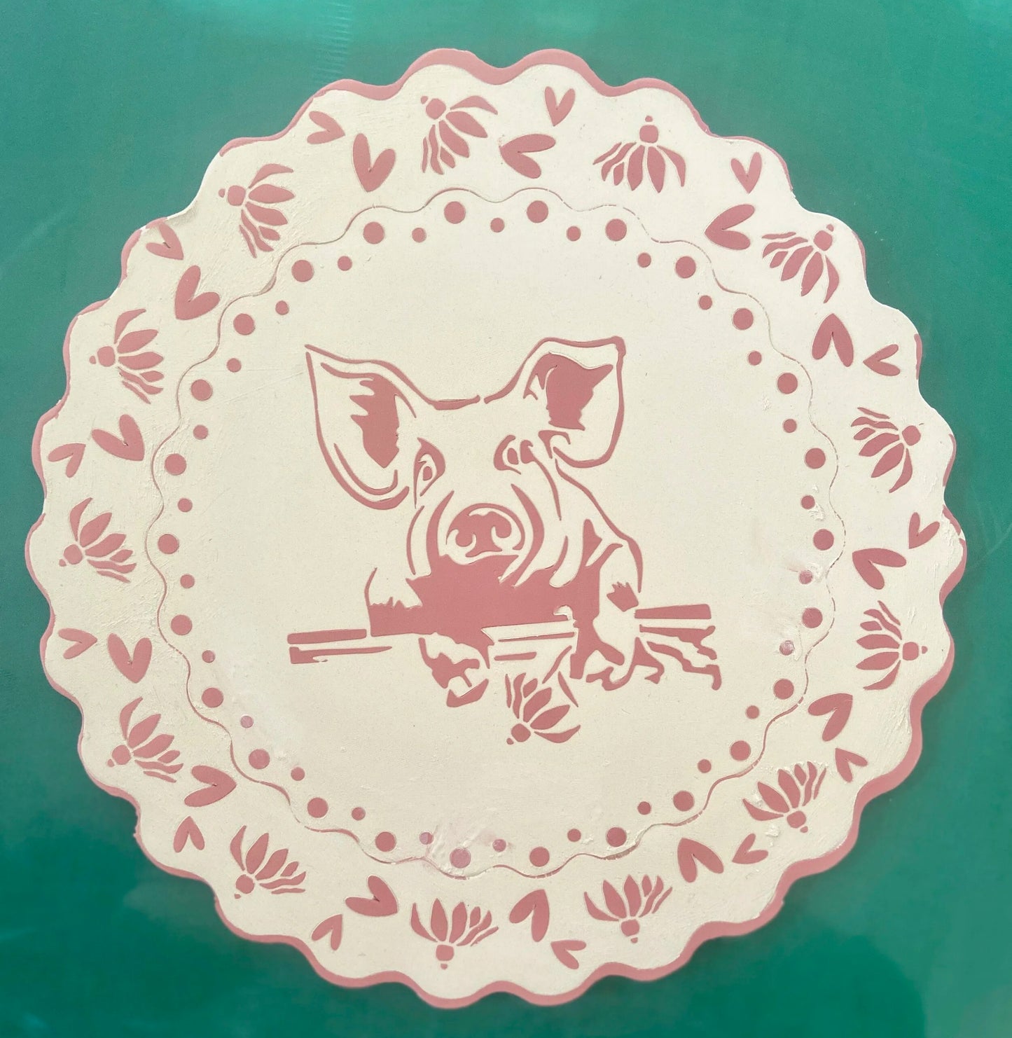 Ms Piggy 2 piece Stencil