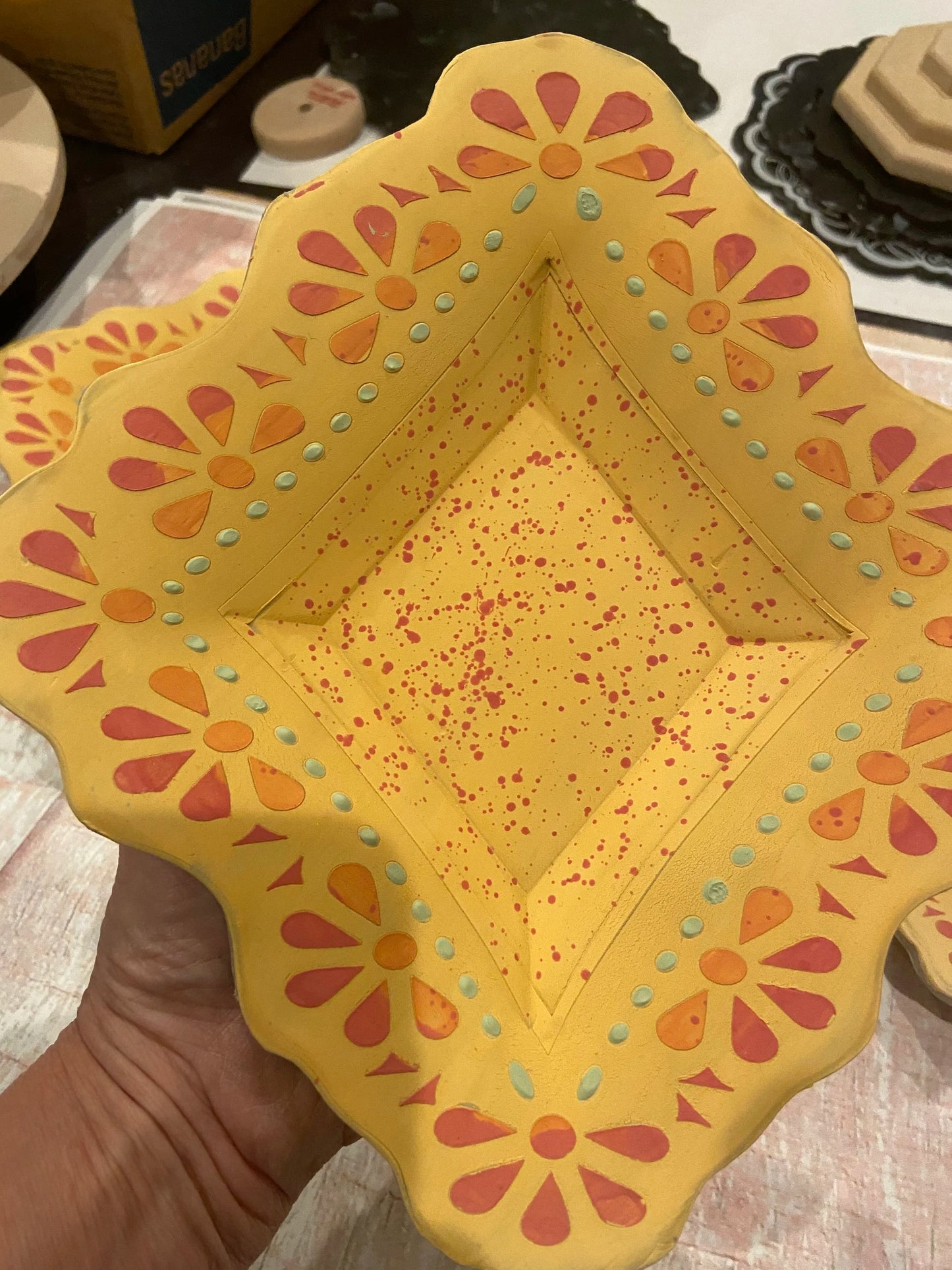 Fiesta Daizy Daize Diamond  Set (Template and Stencil)