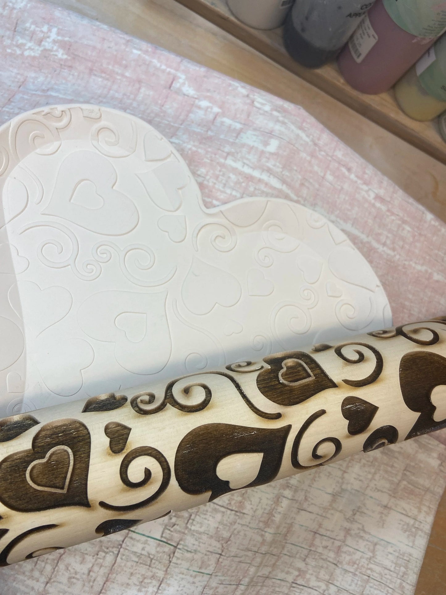 Oh My Heart Rolling PIn ( Available in both 12 inch and 7 inch sizes)