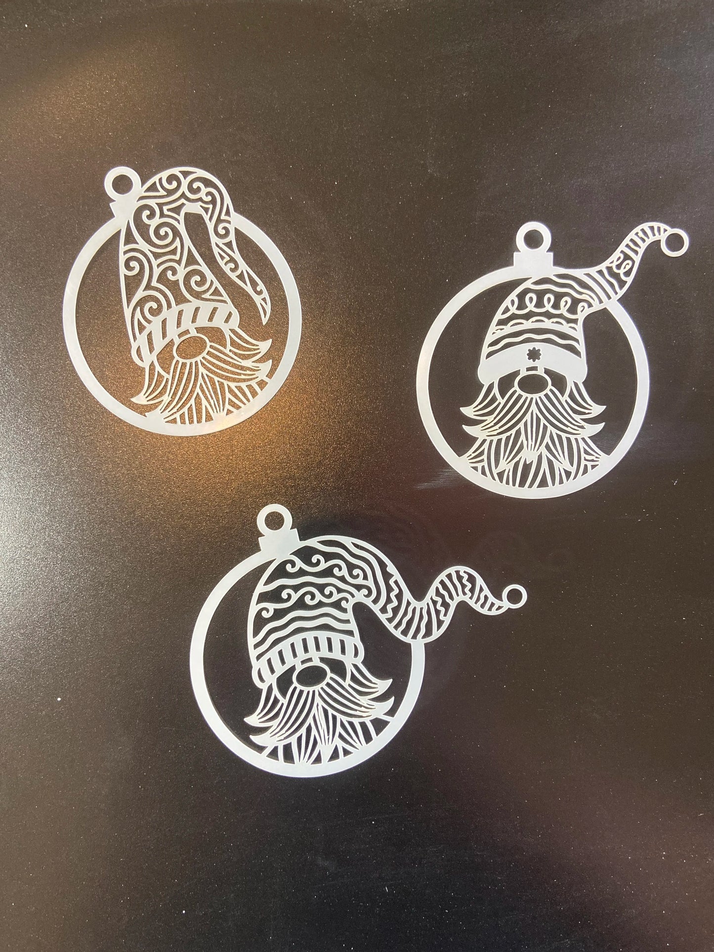 Christmas Ornament Gnome Stencils 3 pack