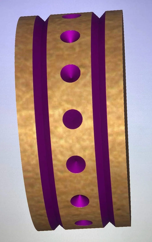 3D carved Dot to Dot 1 inch Textured Roller