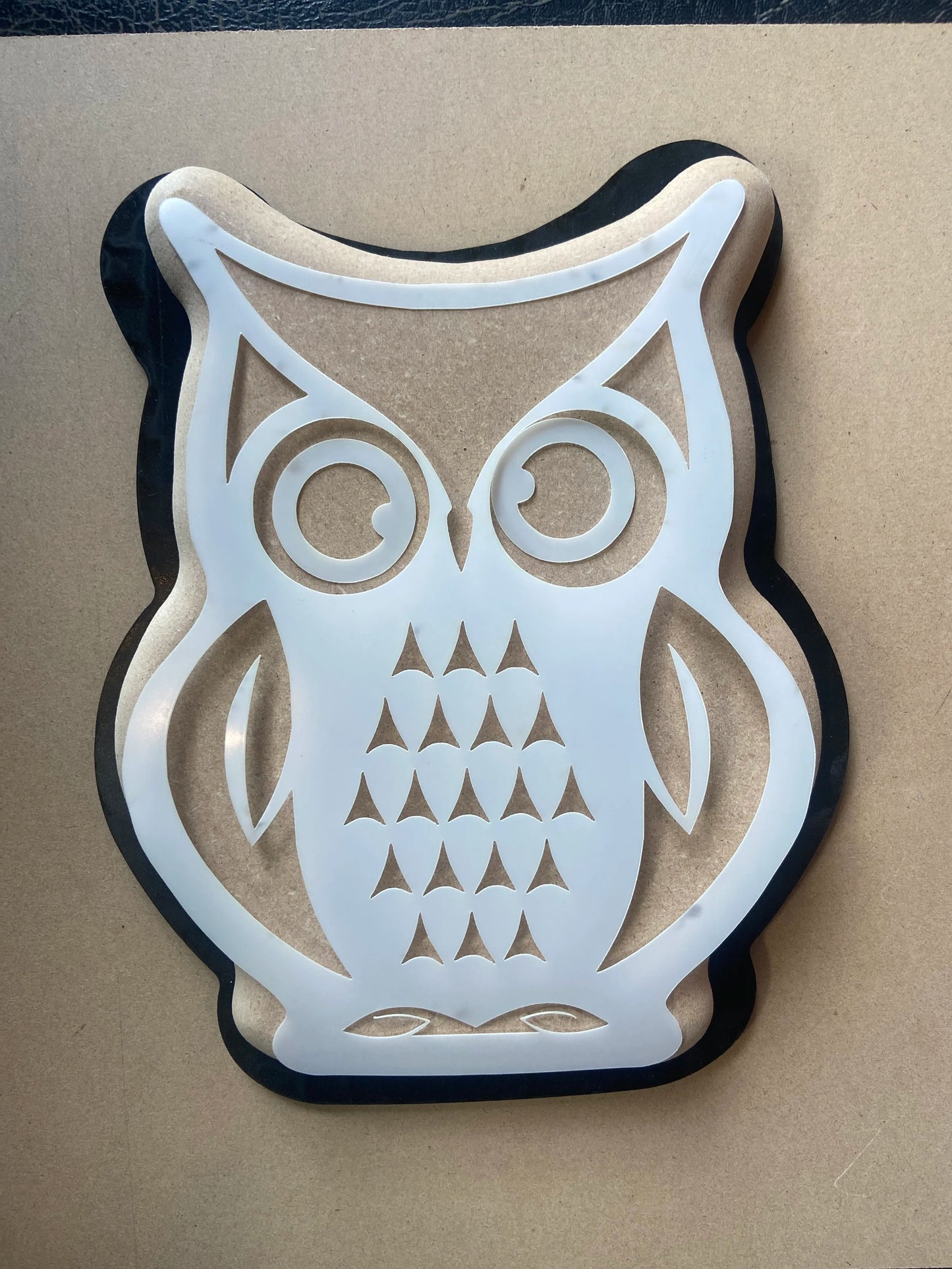 Give a Hoot Owl (3 pc set Template-dual drape and stencil)