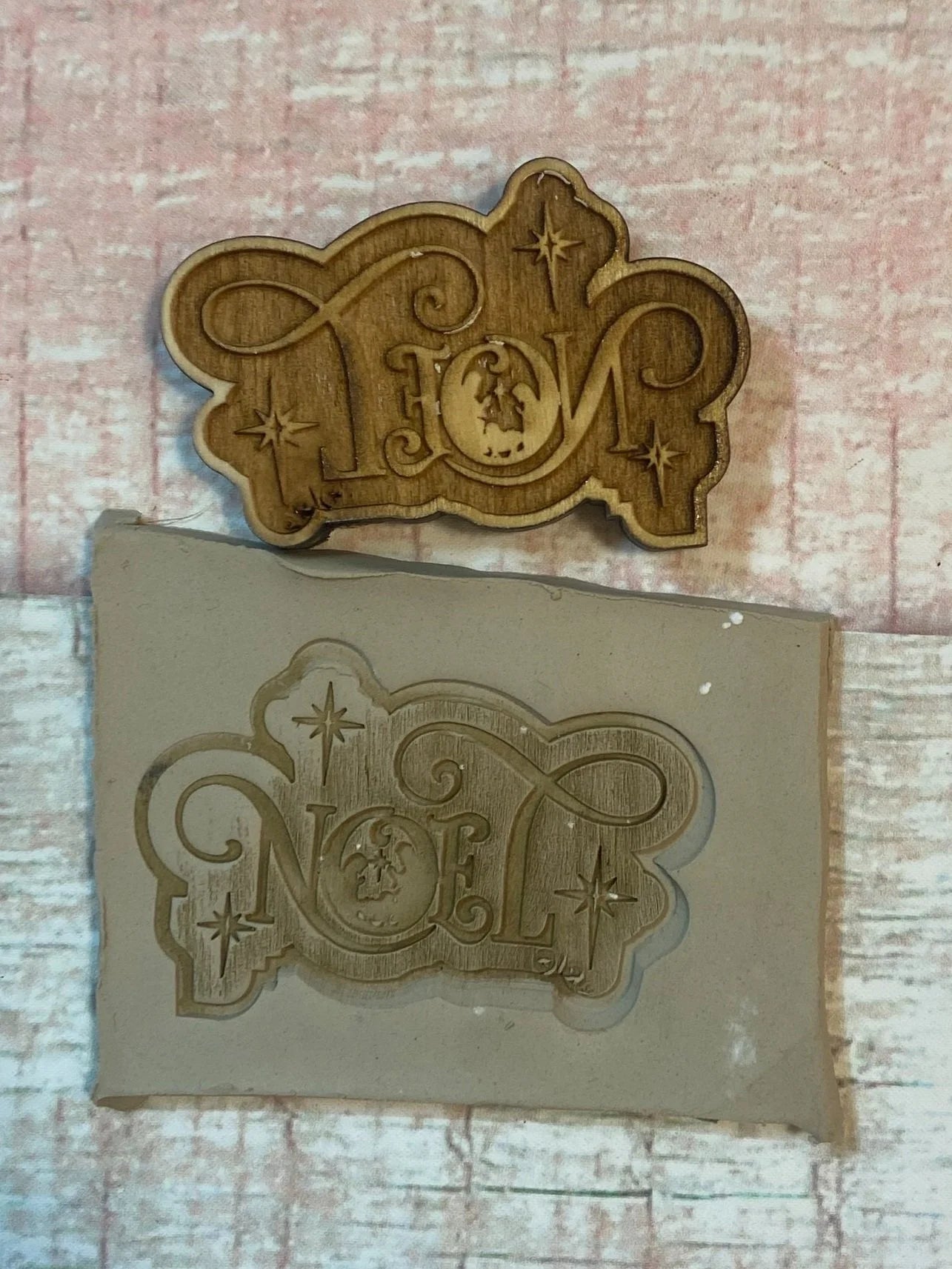 Noel Large 3 inch Stamp