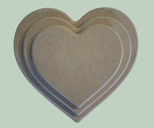 Hearts Push Plate  (3 pc set only)