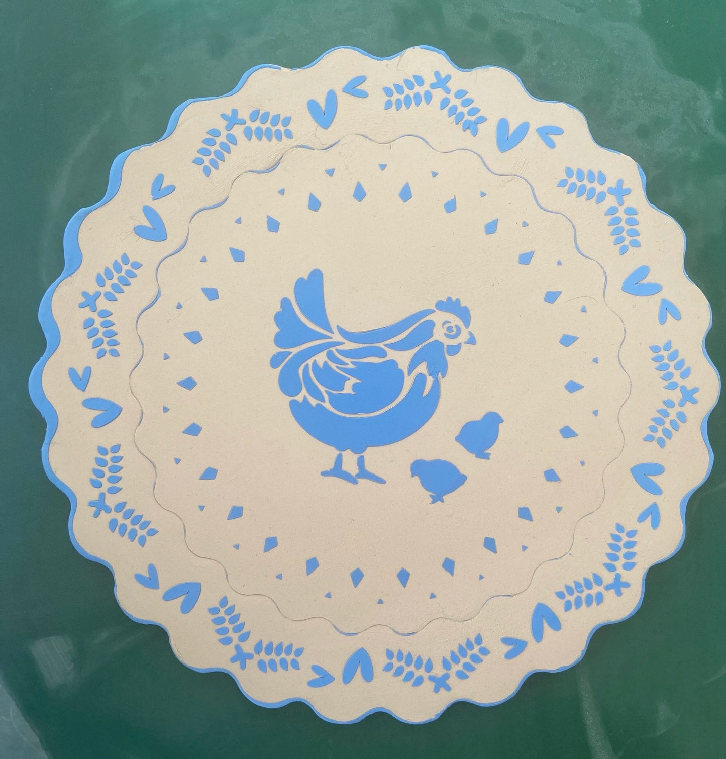 Ms Chicky  2 piece Stencil