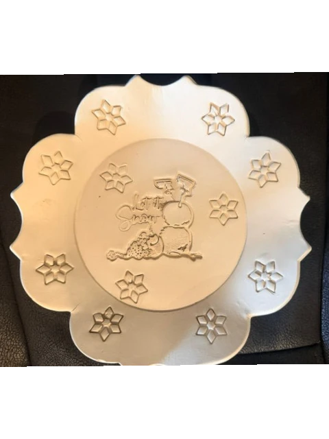 Sharon Hoppe Designs Let it Snowman stamp featuring a central snowman design surrounded by snowflake patterns