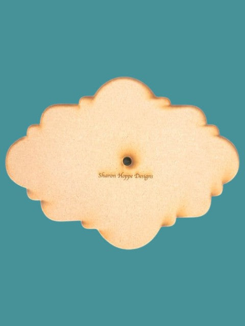 Sharon Hoppe Designs Southern Belle clay LIP template for cutting dual drape pottery shapes